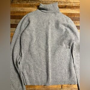 Garnet Hill Gray Turtleneck Sweater